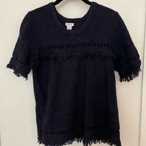 Jcrew Navy Sweater Tee